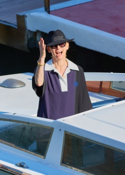 Tilda Swinton - Seen departing the 3rd day of the 77th Venice Film Festival in Venice, September 4, 2020