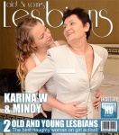 Mature Karina W. (64), Mindy (21) - Mature lesbian playing with a horny young babe  Mature.nl