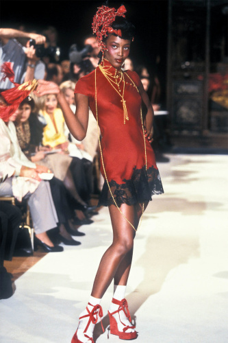 F/W 1997 Christian Dior John Galliano Runway 3-D Flower Skirt