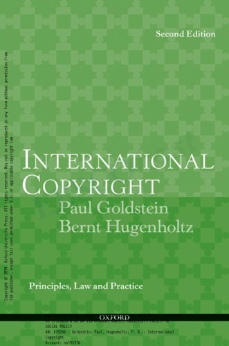 International Copyright Principles, Law and Practice