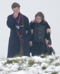 Helena Bonham Carter - Enjoy a walk with boyfriend Rye Dag Holmboe and their dogs as the snow sets across London, January 24, 2021