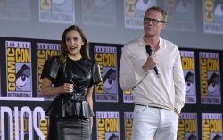 Elizabeth Olsen & Paul Bethany - Arrive onstage for the Marvel panel during Comic Con in San Diego, July 20, 2019