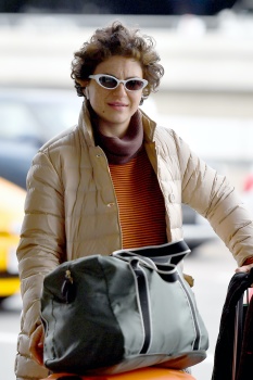 Alia Shawkat - Seen rolling her own luggage through LAX as she catches a flight out of Los Angeles, December 1, 2019