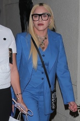 Madonna - Looks chic in blue as she is spotted leaving dinner with friends at celebrity hot spot Craig’s in West Hollywood, April 20, 2021