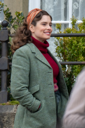 Rachel Shenton - Filming 'All Creatures Great and Small' Season 2 in North Yorkshire, April 10, 2021