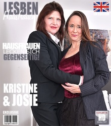 Mature - Josie (EU) (52), Kristine Von Saar (EU) (48) - Haarige Hausfrauen spielen im Bett  Mature.nl