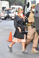 Florence Pugh - On the set of "Don't Worry, Darling" in Los Angeles November 3, 2020