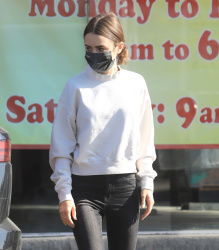 Lily Collins - Running errands in Los Angeles April 9, 2021