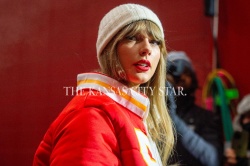 [Tagged] Taylor Swift - Miami Dolphins v Kansas City Chiefs AFC WC playoff game at Arrowhead Stadium in Kansas City, MO January 13, 2024