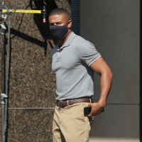 Michael B. Jordan - On the set of 'Journal for Jordan' in New York 03/11/2021