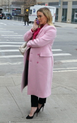 Hilary Duff - Filming scenes for "Younger" in Manhattan January 22, 2021