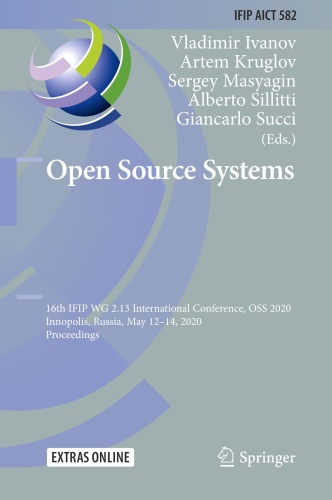 Open Source Systems 16th IFIP WG 2 13 International Conference, OSS , Innopo (2020)