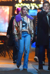 Emma Roberts - Out to dinner with friends, New York City - December 20, 2023