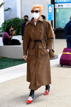Tilda Swinton - Seen arriving at Venice Airport during the 77th Venice Film Festival in Venice, September 1, 2020