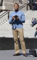 Michael B. Jordan - On the set of 'Journal for Jordan' in New York 03/10/2021