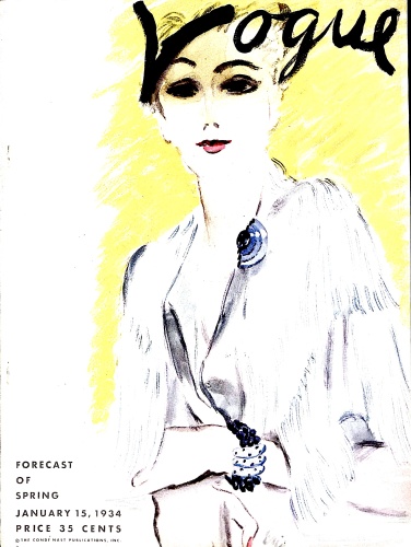 US Vogue January 15, 1934 : Forecast of Spring by Carl Eric Erickson ...