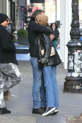 CANDID - Kaia Gerber - showing her fashion style wearing a Louis