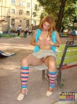 Play in the park with naked flashing girl Kasper  DirtyPublicNudity 