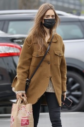 Lily Collins - Shopping at Trader Joe's in Los Angeles January 28, 2021