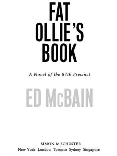 Ed McBain   87th Precinct 52   Fat Ollie's Book