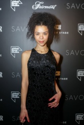 India Amarteifio - Attends the launch of Fairmont Hotels & Resorts 'Center Stage' at The Savoy in London, February 8, 2023