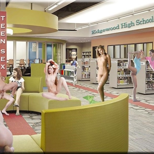 Naked in school porn