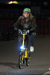 Rebel Wilson - Gets back on two wheels following her bike accident in London as she films her new movie in Merseyside, April 29, 2021