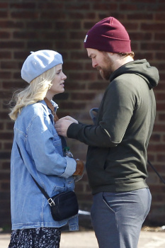 Sophie Rundle - Seen out for a stroll with her boyfriend Matt Stokoe and their dog in London, March 22, 2020