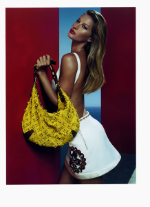2006 Print ad Louis Vuitton Handbag Yellow Model Gisele Bundchen 2-pgs  1/16/23