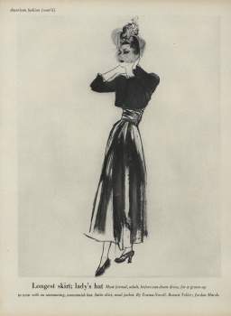 US Vogue February 1, 1947 by Alexander Liberman | the Fashion Spot
