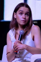 (HQ tag) Emilia Clarke - Superhero Comic Con panel discussion in San Antonio, TX July 8, 2023