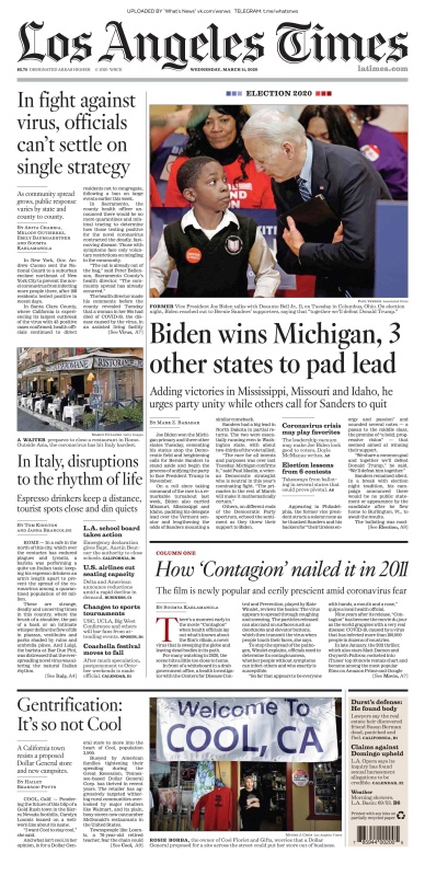 Los Angeles Times - 11 03 (2020)