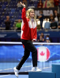 Eugenie Bouchard - Billie Jean King Cup Final in Seville, Spain November 12, 2023