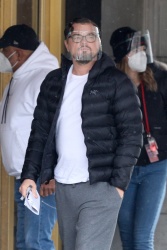 Leonardo DiCaprio - looks relaxed before his day on set of "Don't Look Up" in Boston, Massachusetts | 01/22/2021