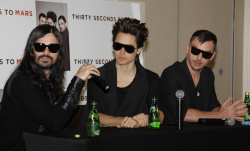 30 Seconds of Mars - press conference at the W Mexico City Hotel on October 20, 2011 in Mexico City, Mexico