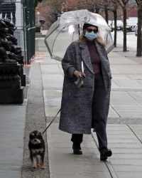 Lili Reinhart - Walking her dog in Vancouver March 21, 2021