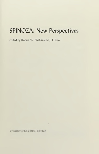 Spinoza New Perspectives