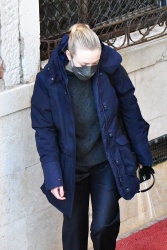 Dakota Fanning - Is spotted on the set of an upcoming TV series 'Ripley' in Venice, January 15, 2022