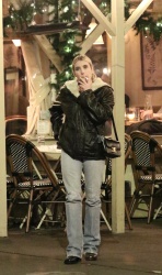 Emma Roberts - Spotted out at dinner in the West Village, New York City - November 25, 2023