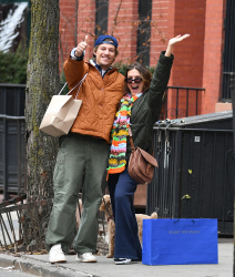 Millie Bobby Brown - Spotted out and about with fiancé Jake Bongiovi in New York City - February 11, 2024