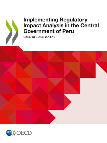 Implementing regulatory impact analysis in the central government of Peru case