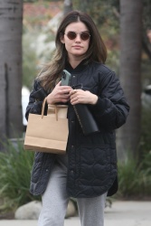 Lucy Hale - Spotted doing some last minute Christmas shopping in West Hollywood December 23, 2023