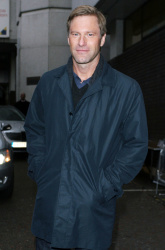 Aaron Eckhart - GMTV Studios in London - December 8, 2008