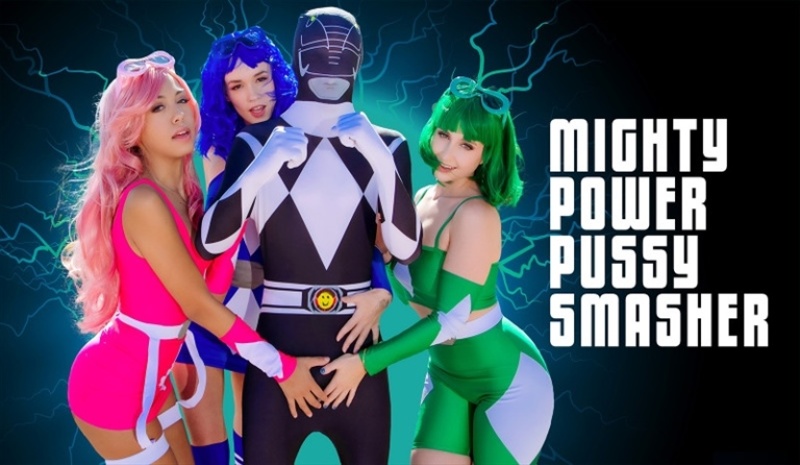 Laney Grey, Bianca Bangs, Khloe Kingsley - Mighty Power Pussy Smashers 576p