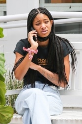 Willow Smith - Looks emotional after chatting on the phone before meeting up with boyfriend Tyler Cole in New York, May 24, 2021