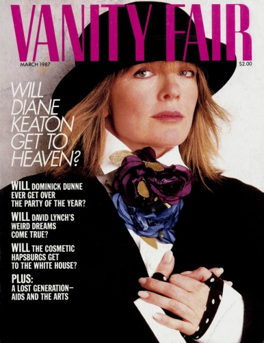 Diane Keaton styles herself on the cover of the Vanity Fair