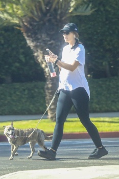 Katherine Schwarzenegger - Spotted enjoying a walk with her dog in Los Angeles, July 12, 2020