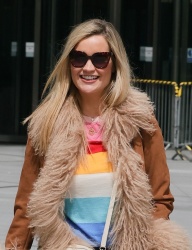 Laura Whitmore - Looks chic as she heads out of the BBC studios for the first time after welcoming her baby in London, June 6, 2021