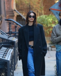 Emily Ratajkowski and Adwoa Aboah - Seen out on a walk in New York December 12, 2023