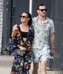 Alicia Vikander & Michael Fassbender - Out with friends in Ibiza, August 23, 2021